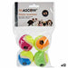 Dog toy Mascow Multicolour Polyethylene polypropylene ABS 12 x 17,5 x 4,5 cm 12,5 x 17,5 x 4,5 cm Ball Ø 4,5 cm (12