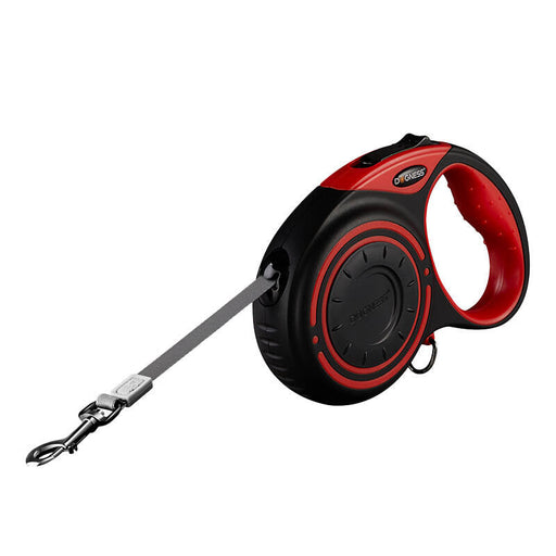 Dogness automatic leash 5m with flashlight and bag container (red) - Walking and transportation<<<Pets<<<InnproXML