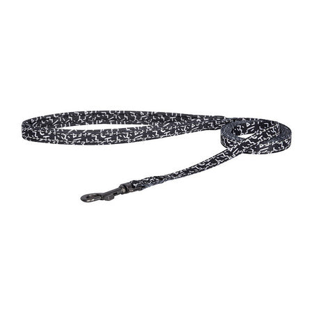 Dogness walking set leash 1,5m + harness for dog (black and white) - Walking and transportation<<<Pets<<<InnproXML