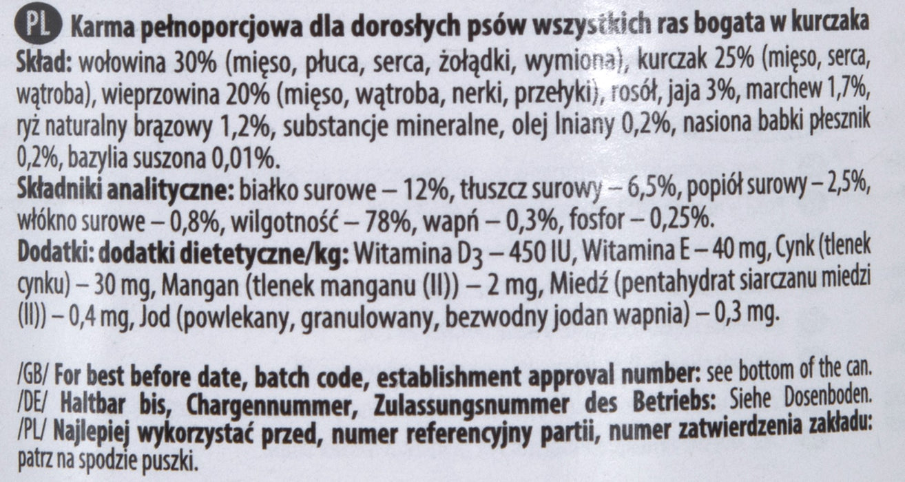 DOLINA NOTECI Premium Rich in chicken - Wet dog food - 400 g