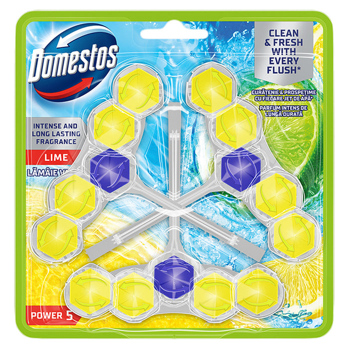 TOILET BLOCKS 3X50 G LIME DOMESTOS