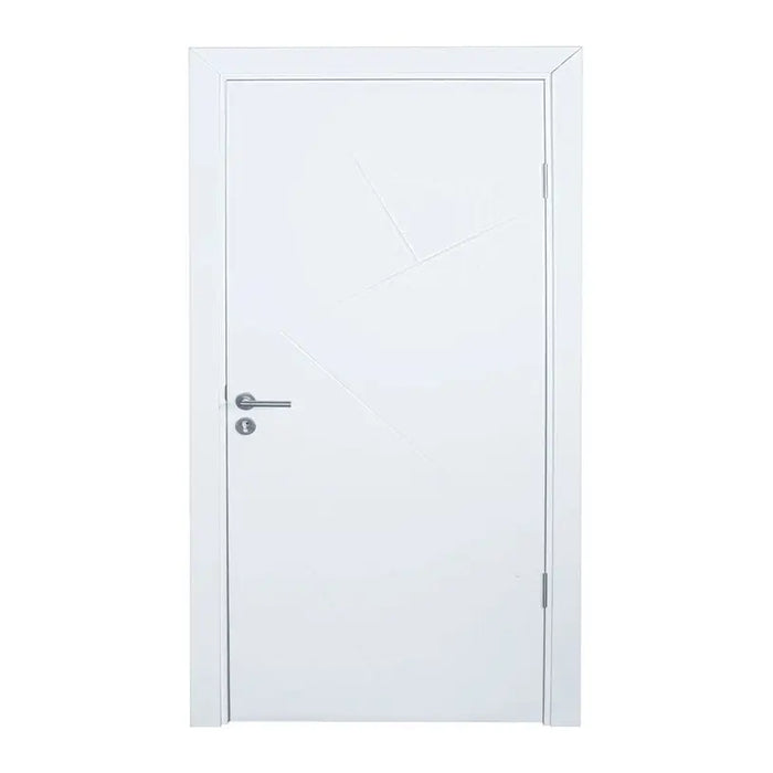 DOOR WITH CASE AND SHELVES SELECTION AVG-13 78X200X11-15 CM. WHITE - Врати<<<Врати и обков<<<Строителни