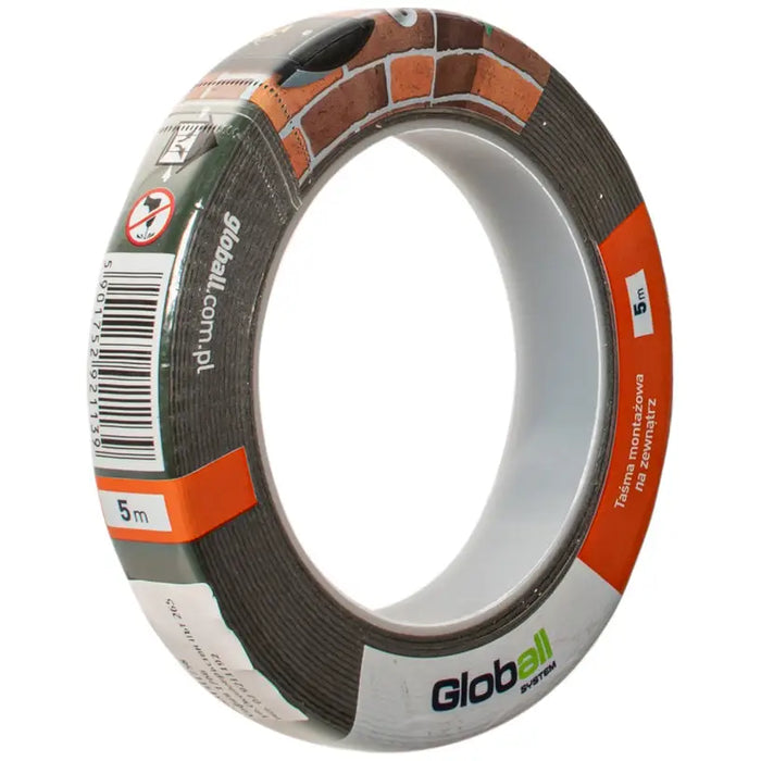 DOUBLE ADHESIVE MOUNTING TAPE EXTERIOR 5 MX 19 MM GLOBALL - Ленти<<<Лепила и ленти<<<Подови и стенни
