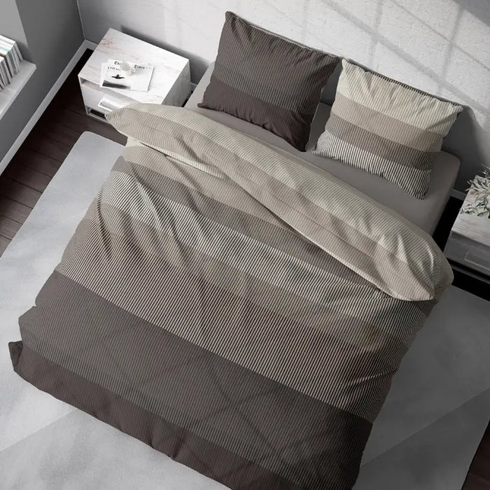 DOUBLE BEDROOM SET 4 PIECES RANFORS DILIOS NEPTUNE BROWN - Спално бельо<<<Текстил за спалня<<<Мебели и
