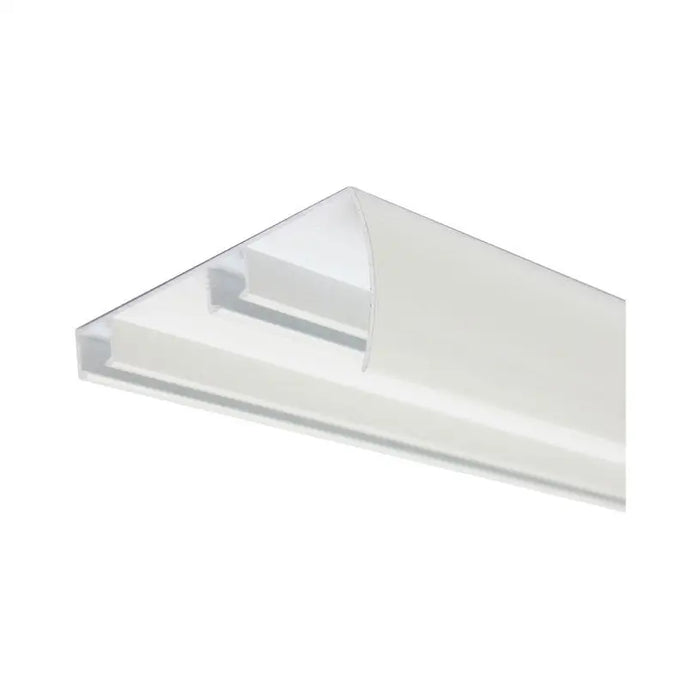 DOUBLE-CHANNEL ALUMINUM CORNICE WITH BLADE GARDINIA OLEA 350 CM. WHITE - Корнизи<<<Корнизи щори и пердета<<<Мебели и