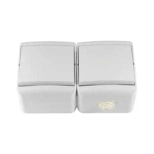 DOUBLE COMBINATION IP44 TWO KEYS EX.1 WHITE MELOPLAM TONI - Ключове и контакти<<<Електроматериали<<<Praktiker&&&Ключове