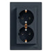 DOUBLE CONTACT ANTHRACITE SCHNEIDER ASFORA - Ключове и контакти<<<Електроматериали<<<Praktiker&&&Ключове и