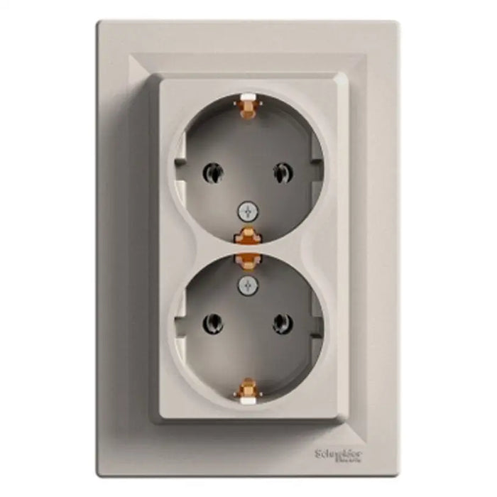 DOUBLE CONTACT BRONZE SCHNEIDER ASFORA - Ключове и контакти<<<Електроматериали<<<Praktiker&&&Ключове и