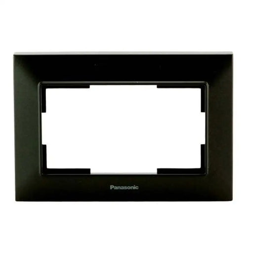 DOUBLE CONTACT FRAME BLACK PANASONIC ARKEDIA SLIM - Ключове и контакти<<<Електроматериали<<<Praktiker&&&Ключове и