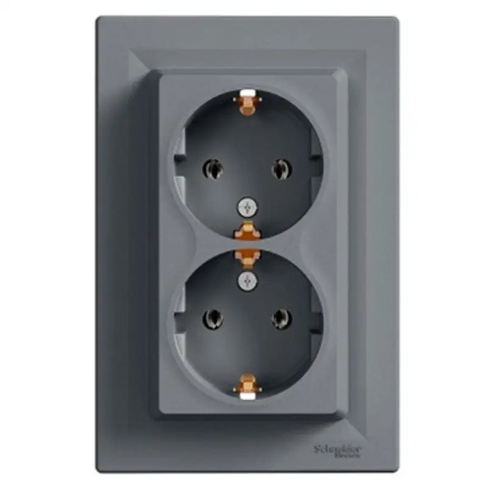 DOUBLE CONTACT STEEL SCHNEIDER ASFORA - Ключове и контакти<<<Електроматериали<<<Praktiker&&&Ключове и