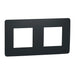 DOUBLE FRAME ANTHRACITE SCHNEIDER UNICA (NU200454) - Ключове и контакти<<<Електроматериали<<<Строителни