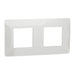 DOUBLE FRAME WHITE SCHNEIDER UNICA (NU200418) - Ключове и контакти<<<Електроматериали<<<Praktiker&&&Ключове и