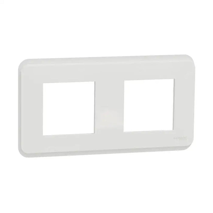 DOUBLE FRAME WHITE SCHNEIDER UNICA (NU400418) - Ключове и контакти<<<Електроматериали<<<Praktiker&&&Ключове и