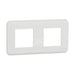 DOUBLE FRAME WHITE SCHNEIDER UNICA (NU400418) - Ключове и контакти<<<Електроматериали<<<Praktiker&&&Ключове и