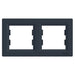 DOUBLE HORIZONTAL FRAME ANTHRACITE SCHNEIDER ASFORA - Ключове и контакти<<<Електроматериали<<<Praktiker&&&Ключове и