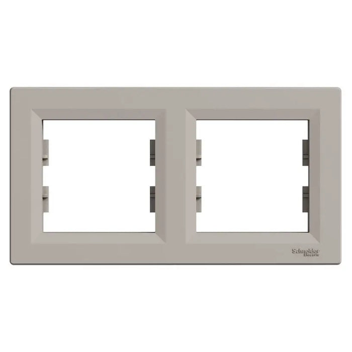 DOUBLE HORIZONTAL FRAME BRONZE SCHNEIDER ASFORA - Ключове и контакти<<<Електроматериали<<<Praktiker&&&Ключове и