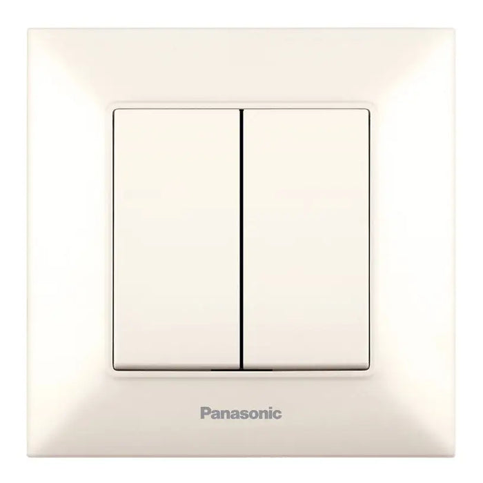 DOUBLE KEY CREAM PANASONIC Arkedia Slim - Ключове и контакти<<<Електроматериали<<<Praktiker&&&Ключове и