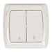 DOUBLE VIKO BY PANASONIC DEVIATOR KEY Carmen - Ключове и контакти<<<Електроматериали<<<Praktiker&&&Ключове и