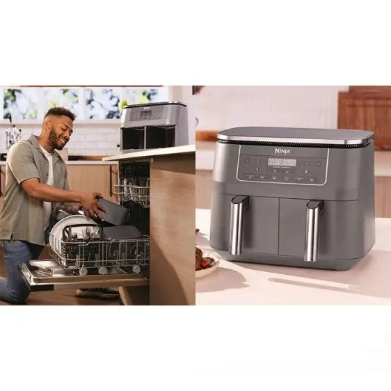 Double zone fryer with hot air NINJA Airfryer DZ300EU Dual Zone 7.6 l - Здравословно хранене<<<Малки