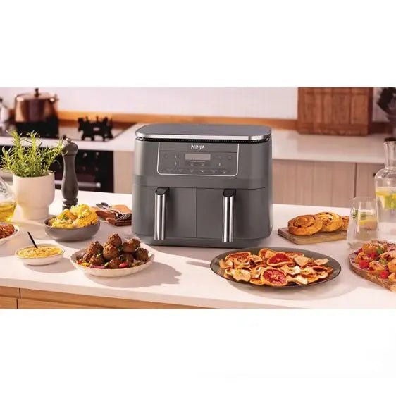 Double zone fryer with hot air NINJA Airfryer DZ300EU Dual Zone 7.6 l - Здравословно хранене<<<Малки