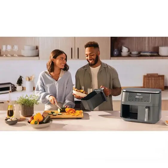 Double zone fryer with hot air NINJA Airfryer DZ300EU Dual Zone 7.6 l - Здравословно хранене<<<Малки