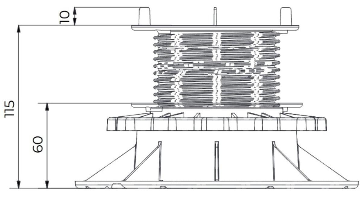 SPACER ATLANTE 60-115 MM JOINT 4MM