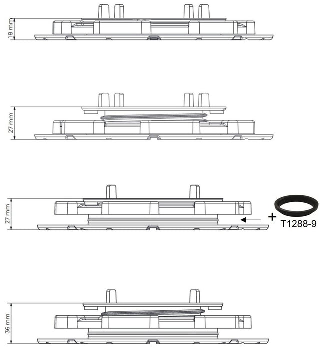 SPACER ATLANTE 18-36 MM JOINT 2MM