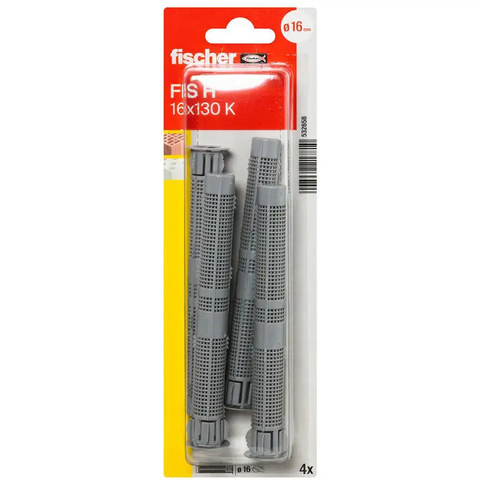 DOWEL FOR CHEMICAL ANCHOR 16X130 FISCHER FIS HK - Комплекти дюбели<<<Дюбели<<<Инструменти и железария<<<Praktiker