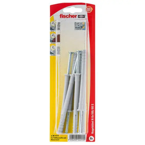 DOWEL-NAIL F8X100MM 8 PCS. FISCHER NZ - Комплекти дюбели<<<Дюбели<<<Инструменти и
