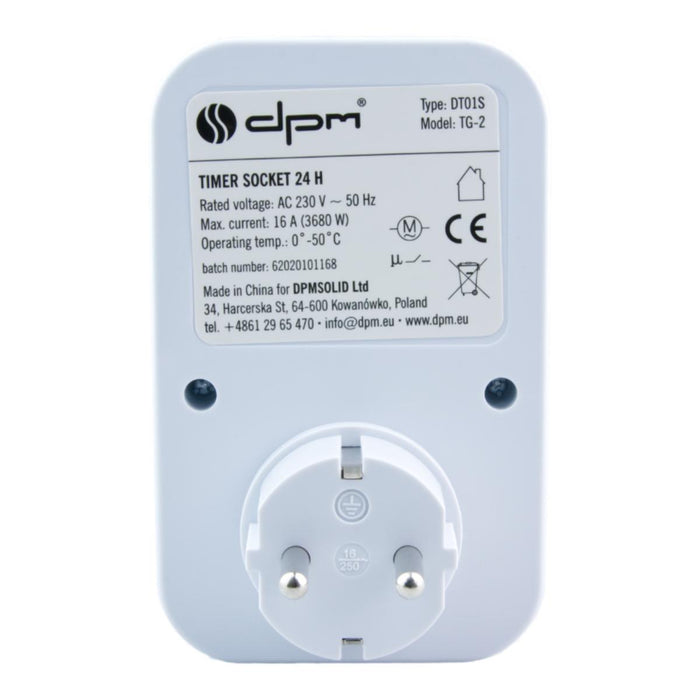 TIMER ANALOG SHUKO DPM DT01S