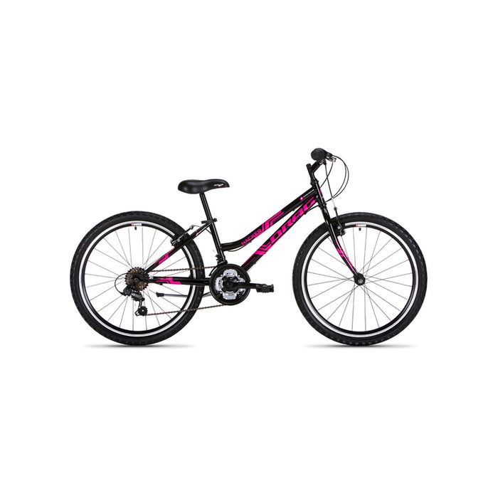Bicycle DRAG HACKER LADY TY-36 24" BK/PUR 18 SPEEDS, STEEL FRAME