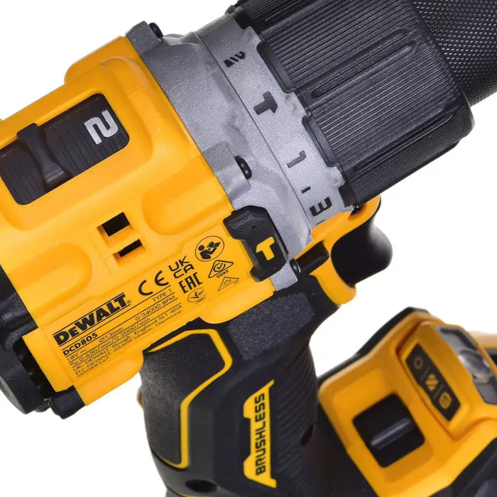 DRILL/DRIVER DEWALT DCD805P2T 18V 2X5,0AH BL TSTAK - Drill-screwdriversNAK-WWK<<<Cordless toolsNAK<<<ActionPL