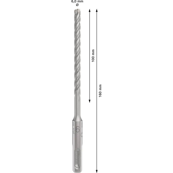 DRILL FOR CONCRETE BOSCH SDS PLUS-5X 6X100X160 - Свредла<<<Консумативи за електроинструменти<<<Инструменти и