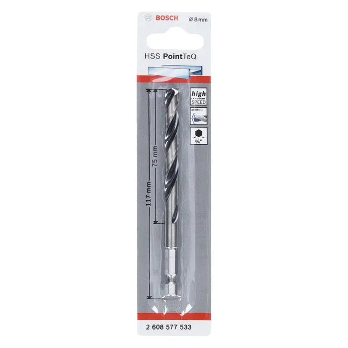 DRILL FOR METAL BOSCH POINT TEQ HEX - Свредла<<<Консумативи за електроинструменти<<<Инструменти и