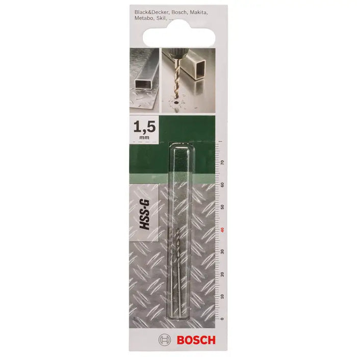 DRILLS FOR METAL 2 PCS. BOSCH HSS-G 1.5X18X40 - Свредла<<<Консумативи за електроинструменти<<<Инструменти и