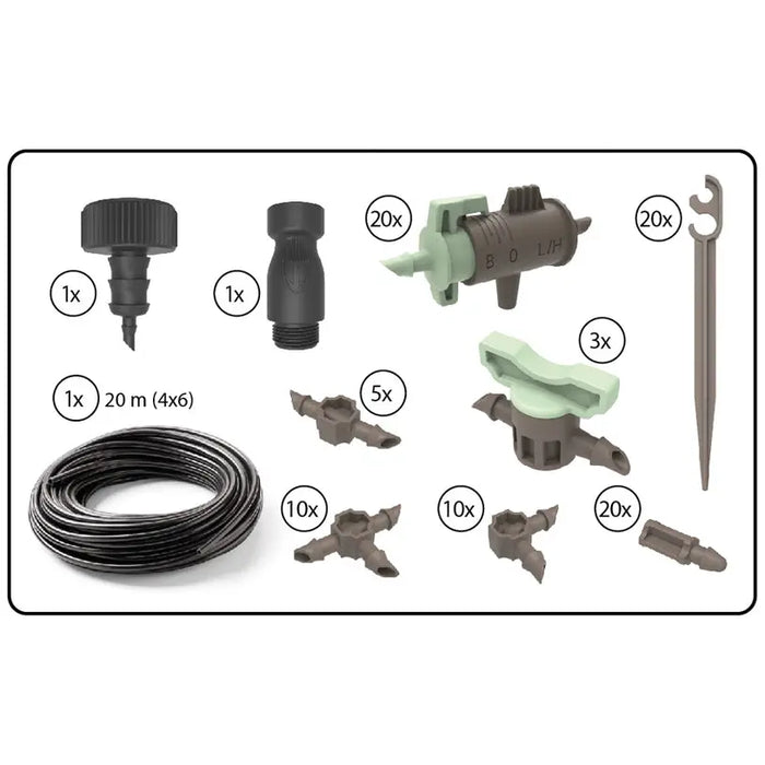 DRIP IRRIGATION KIT GF RECO GF80606163 - Капково и подземно напояване<<<Напояване<<<Градина<<<Praktiker