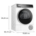 Dryer BOSCH WQB246DNBY 9 kg Heat pump Auto Dry SelfCleaning Condenser - Уреди Bosch с удължена гаранция<<<Уреди за