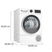 Dryer BOSCH WQG24101BY 9 kg Heat pump D - Сушилни с термопомпа<<<Сушилни<<<Едра бяла