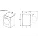 Dryer BOSCH WRB247CNBY 9 kg Heat pump Auto Dry SelfCleaning Condenser class A - Сушилни<<<BOSCH