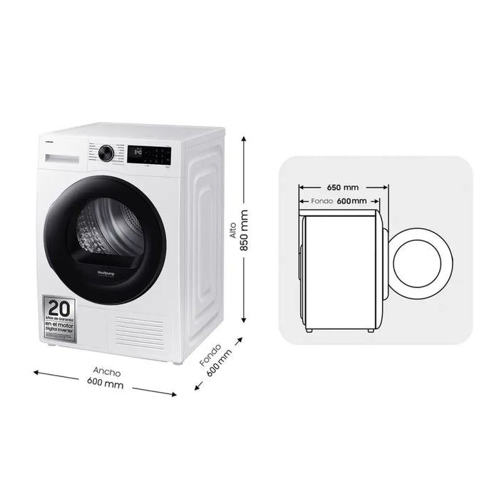 Dryer Samsung SECADORA9KGCONINTELIGENCIAARTI 9 kg - Почистване Прахосмукачки И Гладене<<<Дом Градина<<<BigBuy&&&Сушилни