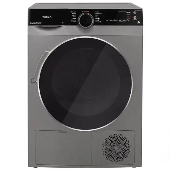 Dryer TESLA WT8H91MS 8 kg Silver - Сушилни с термопомпа<<<Сушилни<<<Едра бяла техника<<<TechnoMix&&&Кондензационни