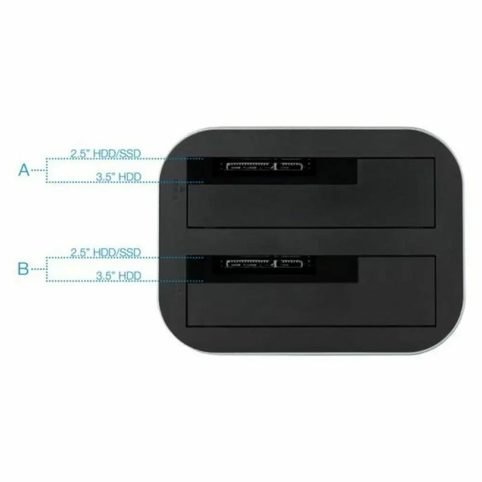 Dual Dock Station TooQ TQDS-805G 2.5’’-3.5’’ HDD/SSD SATA USB 3.0 - Компютър Мрежи и компоненти<<<Компютри|