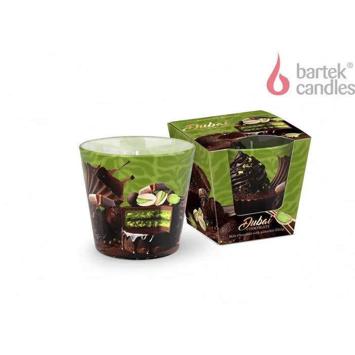 DUBAI CHOCOLATE BARTEK GLASS CANDLE - Домакински продукти<<<Домашни потреби<<<Кухня<<<Praktiker