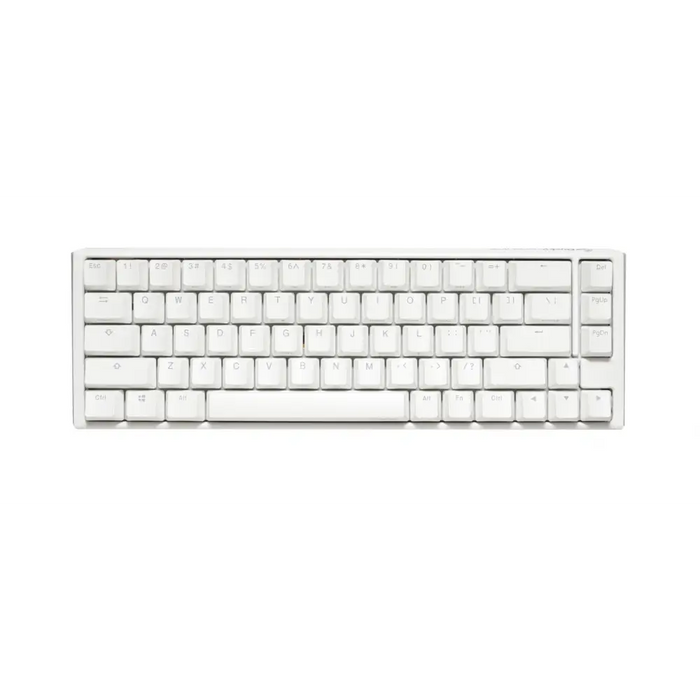 Ducky One 3 Pure White SF 65% Gaming Mechanical Keyboard Hotswap Cherry MX Black RGB PBT Keycaps - Геймърски