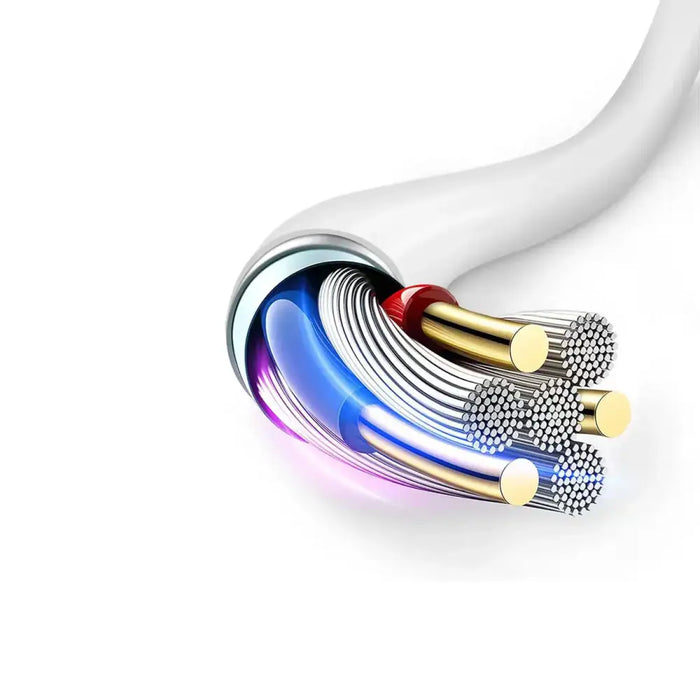 Dudao A20EU USB-A 18W network charger - white + USB-A - micro USB cable - Cell phone USB charger<<<HurtelXML