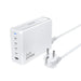 Dudao A228EU GaN charger 1x USB-A 4x USB-C PD 228W - white - Cell phone USB charger<<<HurtelXML