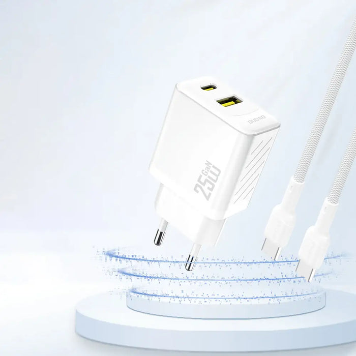 Dudao A26T GaN 25W USB-A USB-C Charger - White - Cell phone USB charger<<<HurtelXML