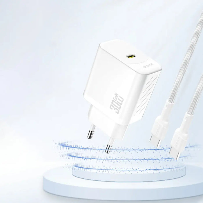 Dudao A27P 30W PD GaN USB-C Wall Charger - White - Cell phone USB charger<<<HurtelXML