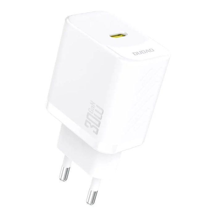 Dudao A27P 30W PD GaN USB-C Wall Charger - White - Cell phone USB charger<<<HurtelXML