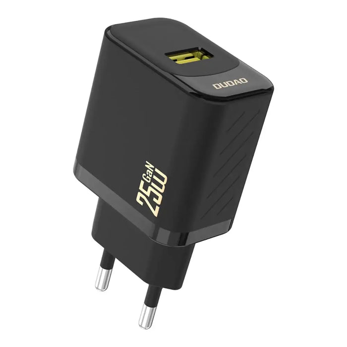 Dudao A27S 25W GaN USB-A Charger - Black - Cell phone USB charger<<<HurtelXML